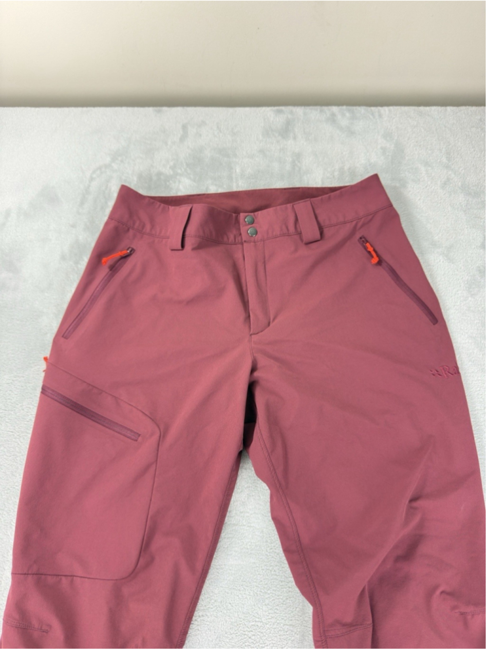 Rab Incline Pants Womens Small Red Matrix Qfv-02 Softshell Stretch Hiking - Picture 8 of 12